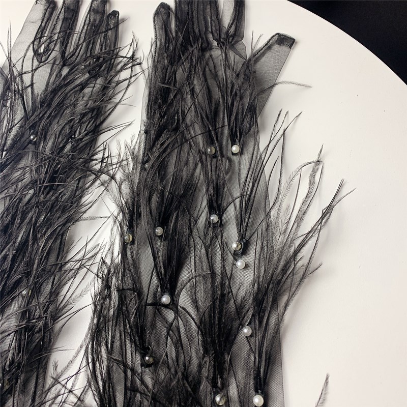 Women's Elegant Black Feather  - Vintage Fashion Photographers ulasan dan harga