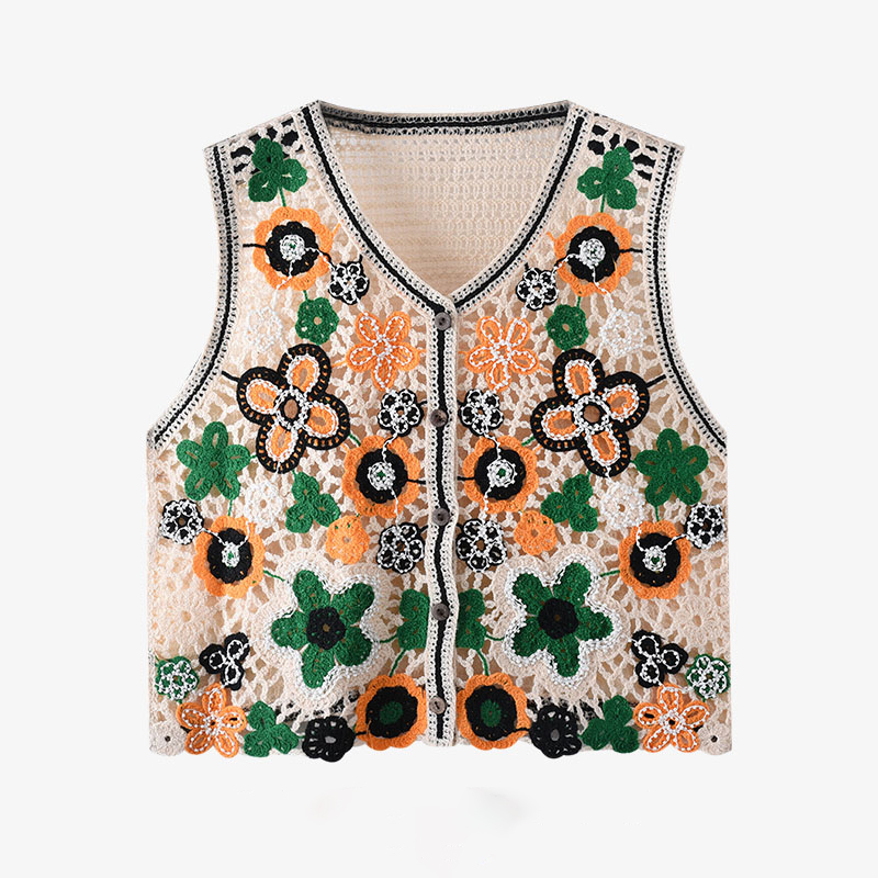 Daisy Crochet Vest for Women S - Crochet Top Boho ulasan dan harga