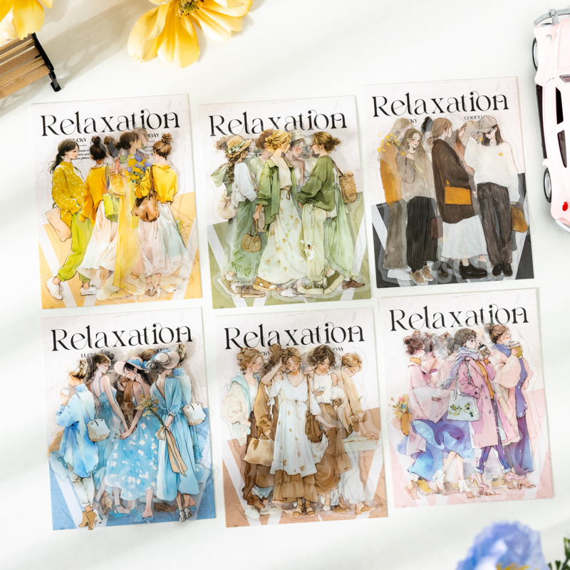 JIANQI 20 pcs/pack Vintage Cha - Vintage Fashion Journal ulasan dan harga