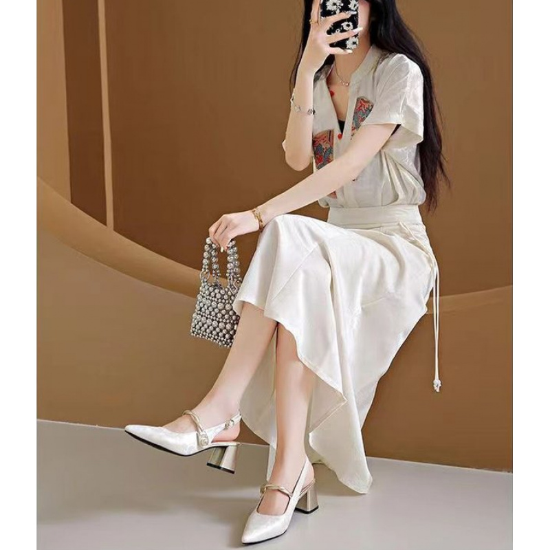 New Chinese-style elegant sati - Vintage Fashion Women ulasan dan harga
