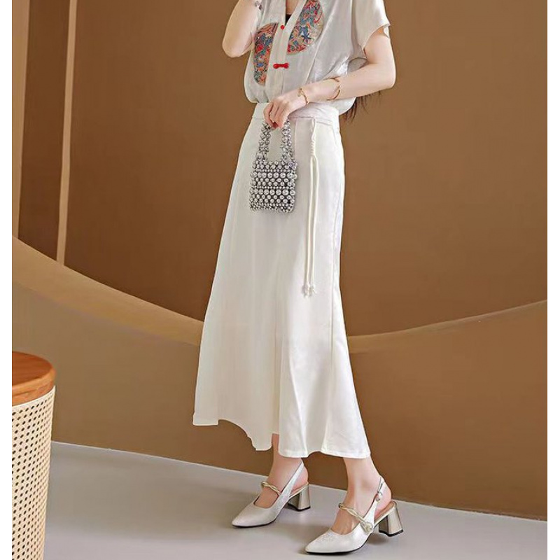 New Chinese-style elegant sati - Vintage Fashion Women ulasan dan harga