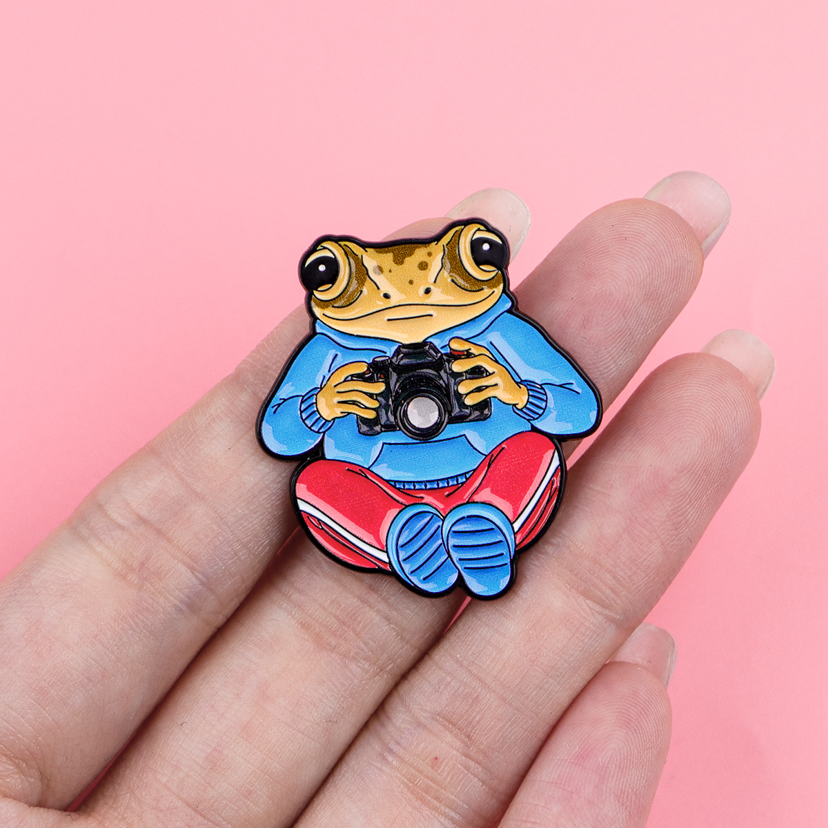 2-6pcs Cute Frog Photographer  - Vintage Fashion Photographers ulasan dan harga