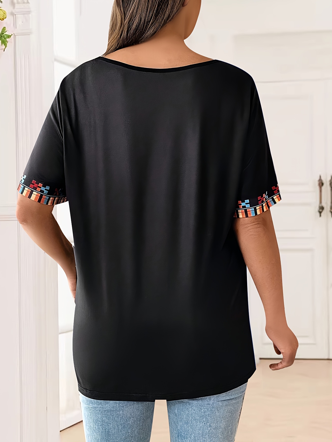 Plus Size Women's T-Shirt Boho - Crochet Top Boho ulasan dan harga