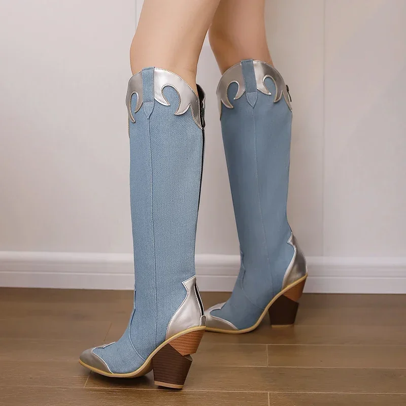 Big Size Western Women Knee Hi - Vintage Fashion Dresses ulasan dan harga