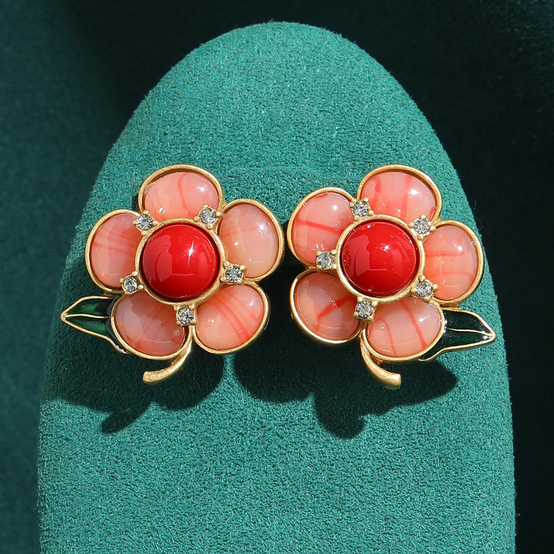 Vintage Natural Stone Pink Flo - Vintage Fashion Photographers ulasan dan harga