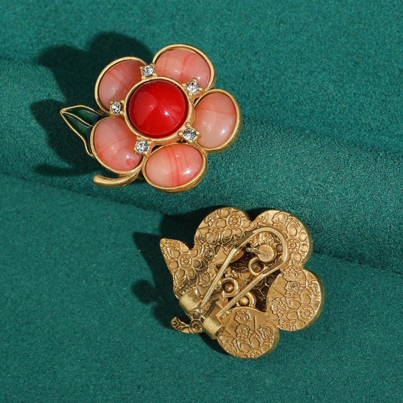 Vintage Natural Stone Pink Flo - Vintage Fashion Photographers ulasan dan harga