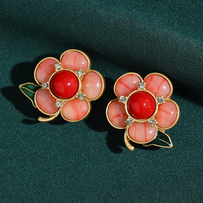 Vintage Natural Stone Pink Flo - Vintage Fashion Photographers ulasan dan harga