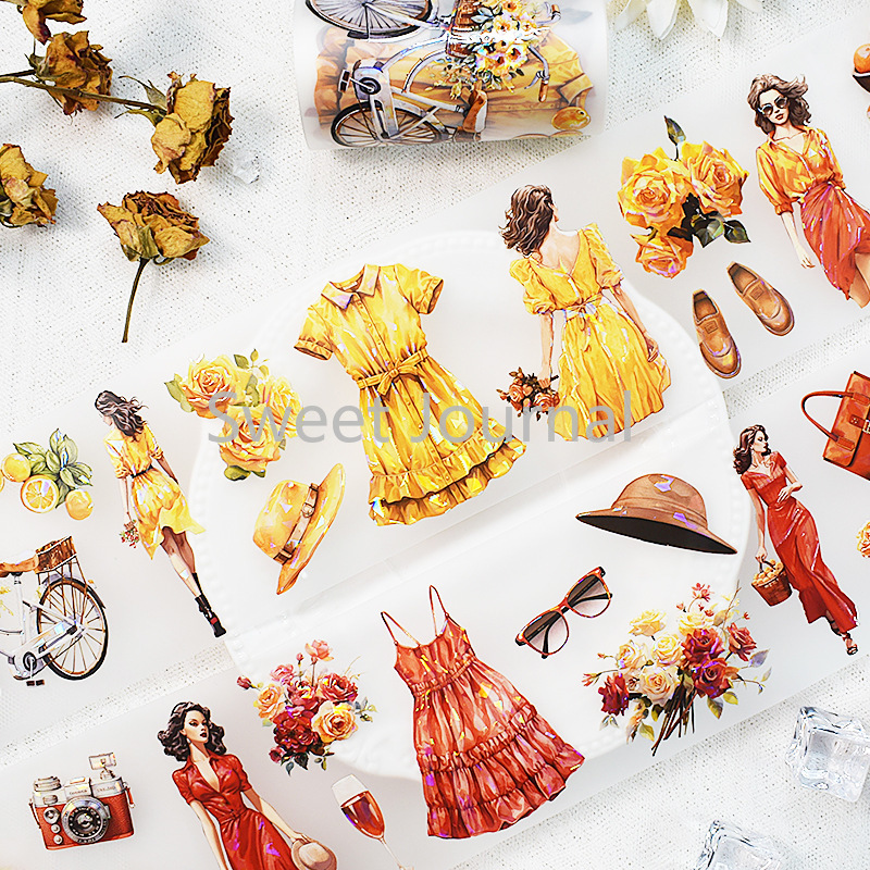 2m/Roll Vintage Lady PET Tape  - Vintage Fashion Journal ulasan dan harga