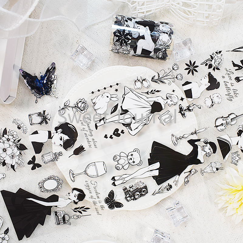 2m/Roll Vintage Lady PET Tape  - Vintage Fashion Journal ulasan dan harga