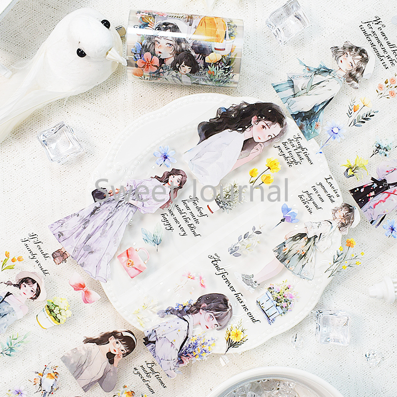 2m/Roll Vintage Lady PET Tape  - Vintage Fashion Journal ulasan dan harga