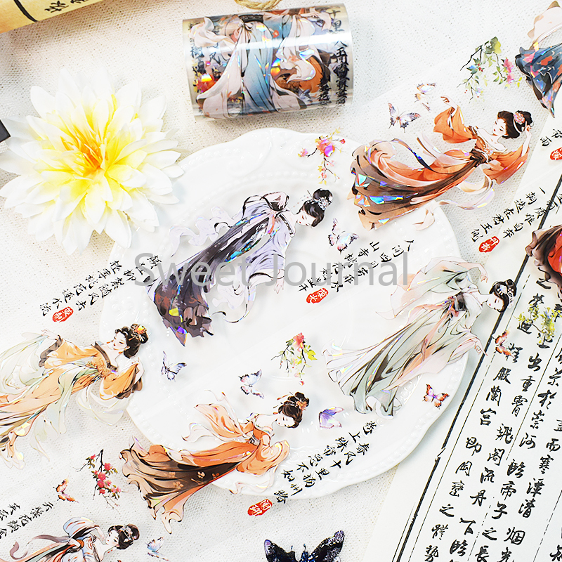 2m/Roll Vintage Lady PET Tape  - Vintage Fashion Journal ulasan dan harga