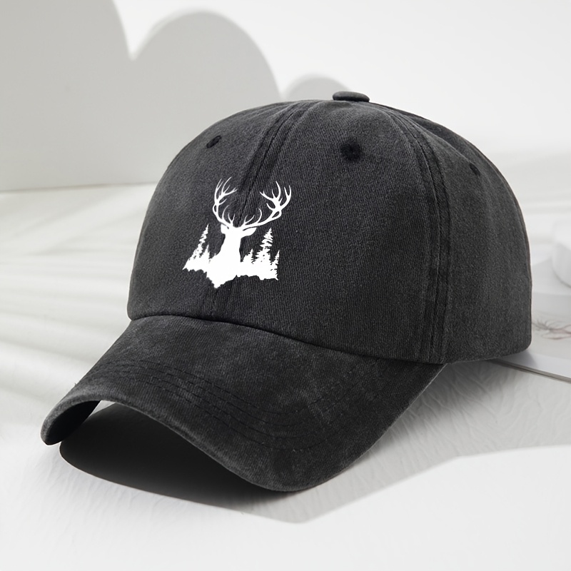 Unisex Elk Soft Top Baseball C - Vintage Fashion Hats ulasan dan harga